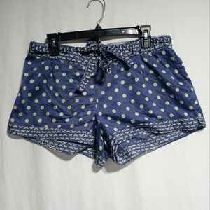 Victoria's Secret Sleep Shorts Size Large Blue And Green NWT